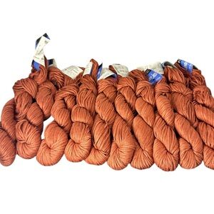 Berroco Linen Jeans Rayon Linen Color 7415 Copper 80yds Lot Of 10 Skeins Yarn